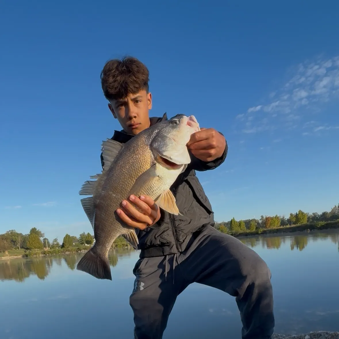 Freshwater drum caught on Fishbrain