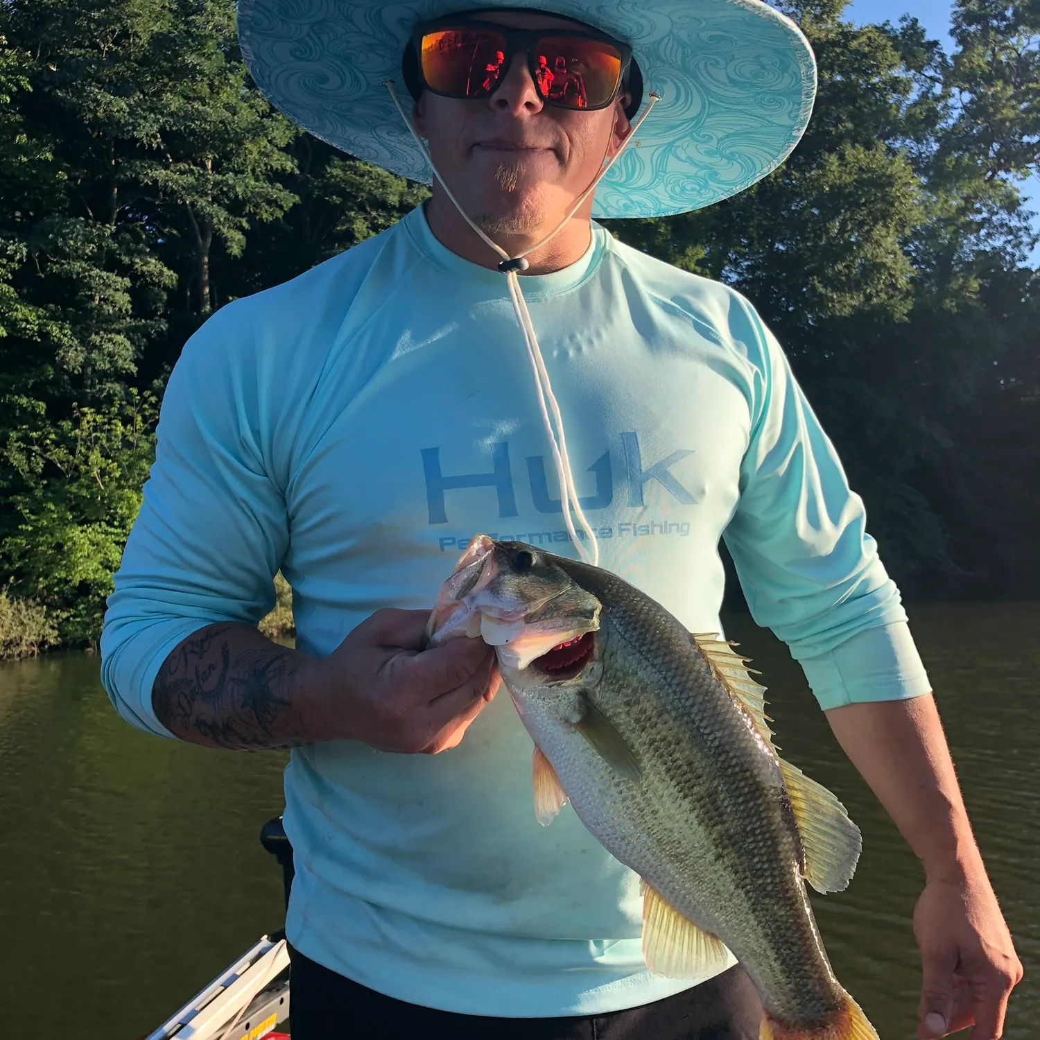 Largemouth bass caught on Fishbrain