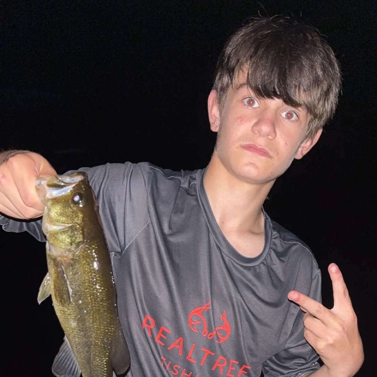 Largemouth bass caught on Fishbrain