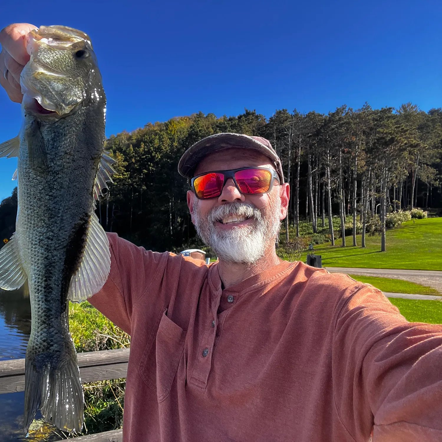 Largemouth bass caught on Fishbrain