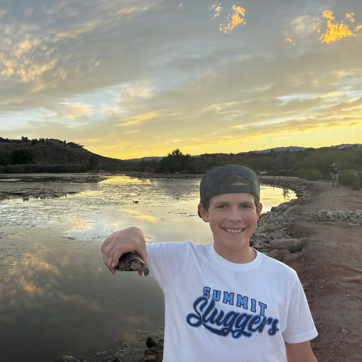 Pond slider turtle caught on Fishbrain
