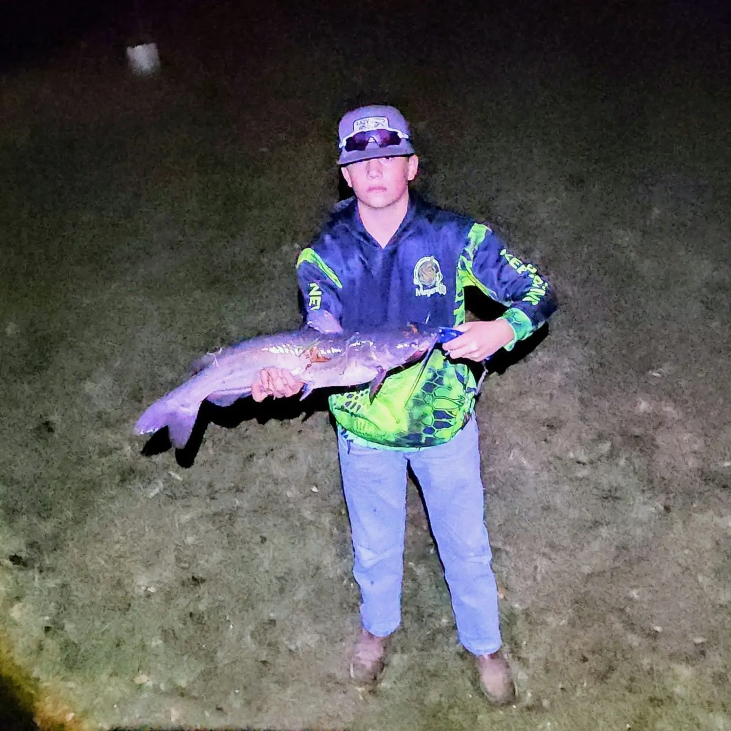 Channel catfish caught on Fishbrain