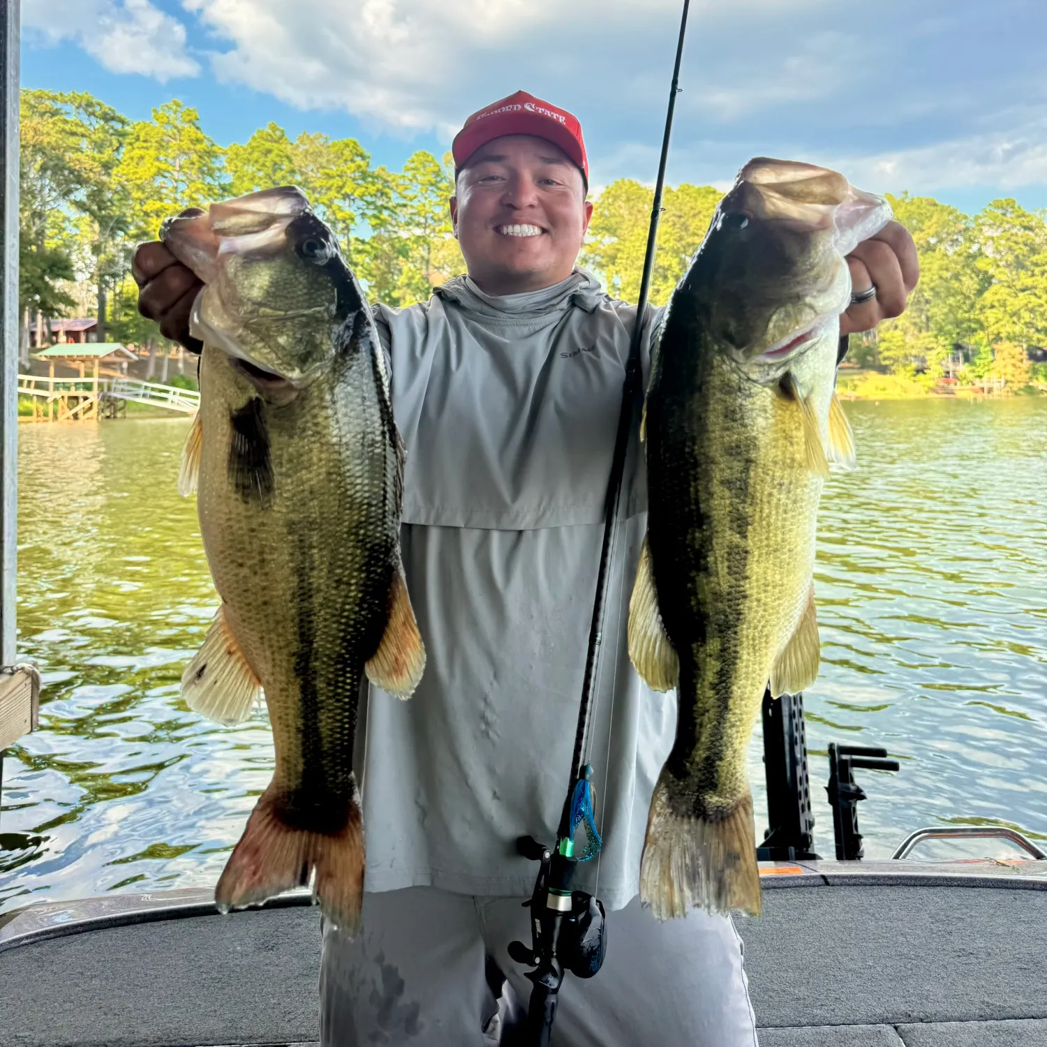 Largemouth bass caught on Fishbrain
