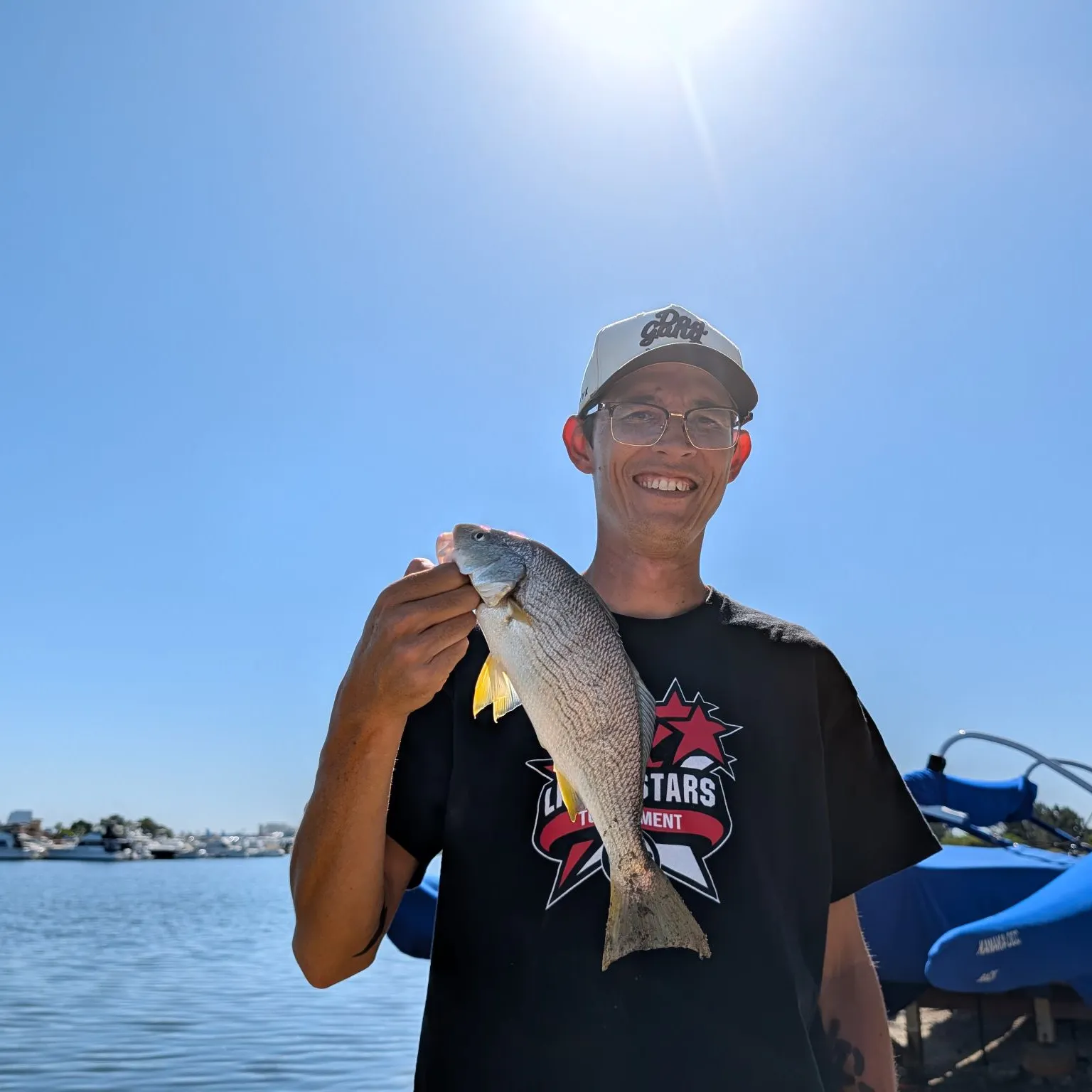 Yellowfin croaker caught on Fishbrain