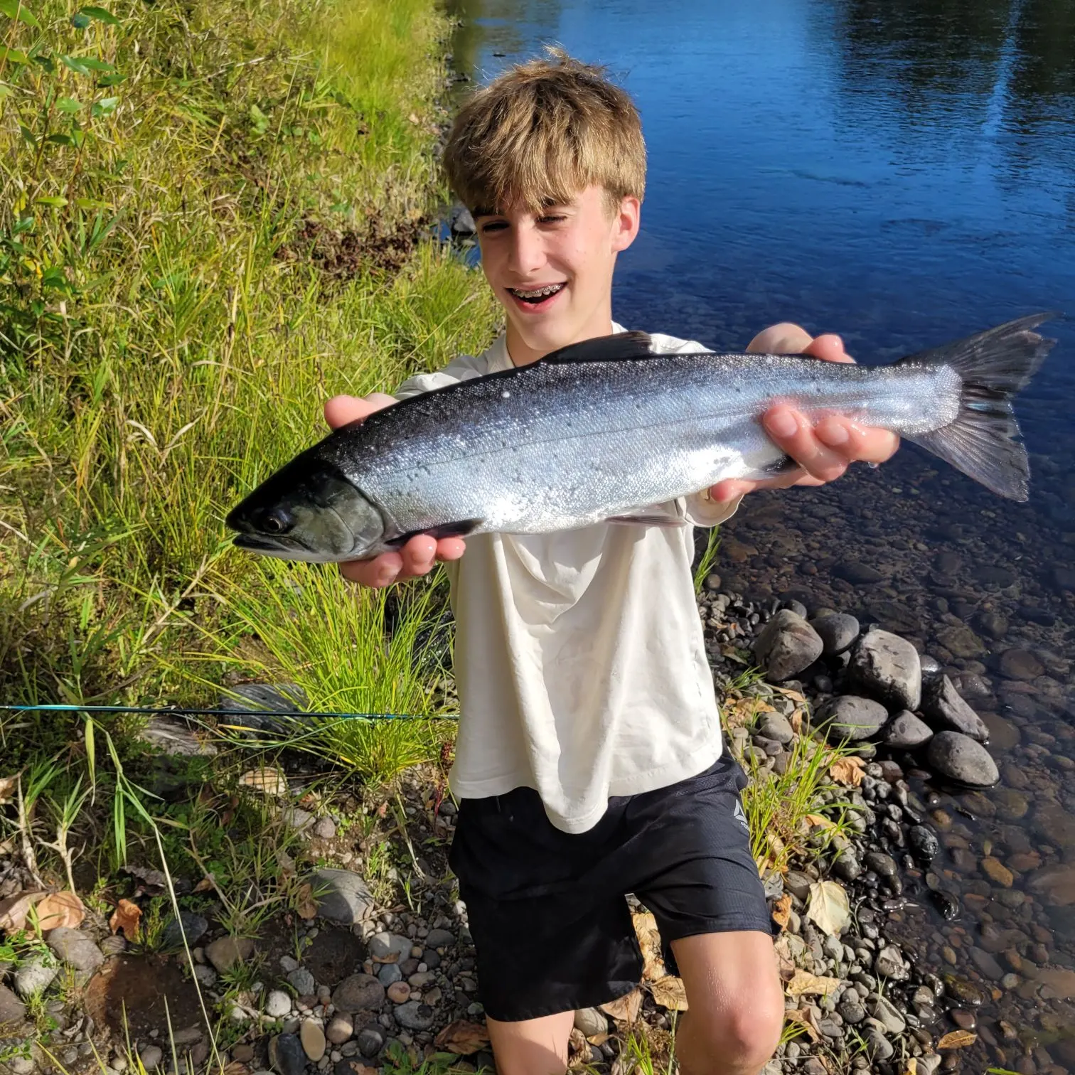 Coho salmon caught on Fishbrain