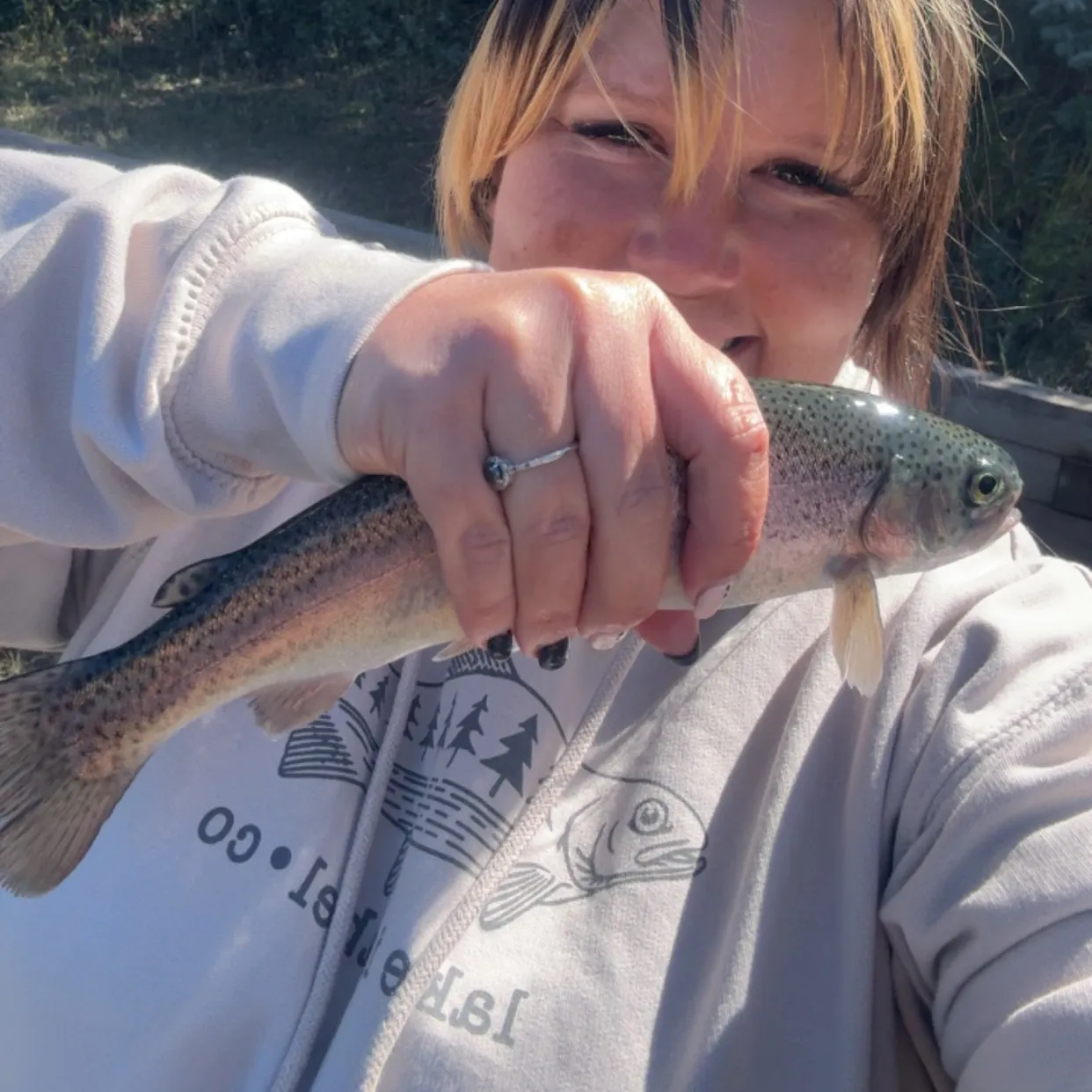 Rainbow trout caught on Fishbrain