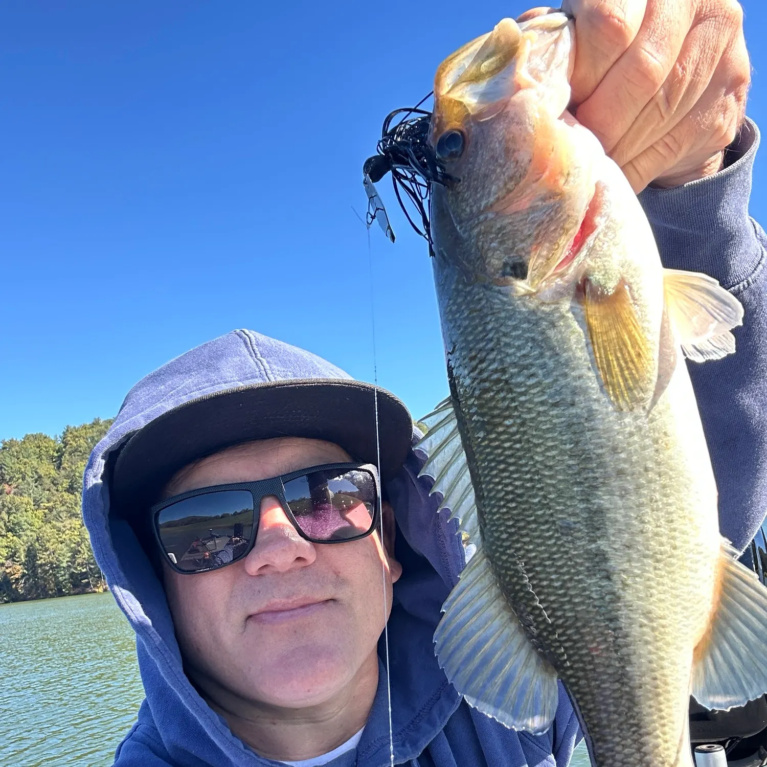 Largemouth bass caught on Fishbrain