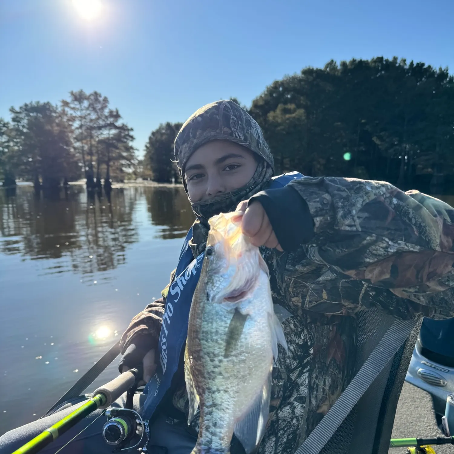 White crappie caught on Fishbrain