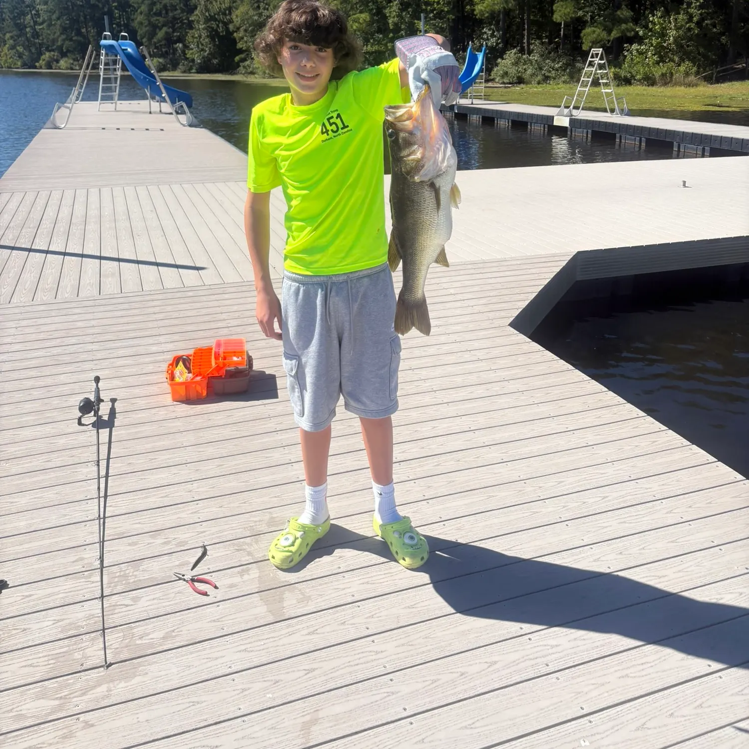 Largemouth bass caught on Fishbrain