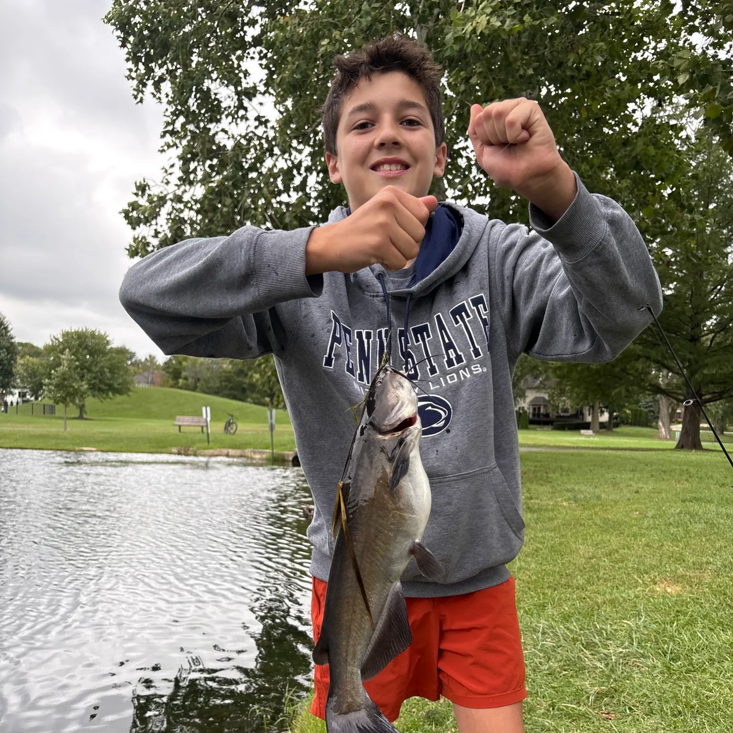 Channel catfish caught on Fishbrain