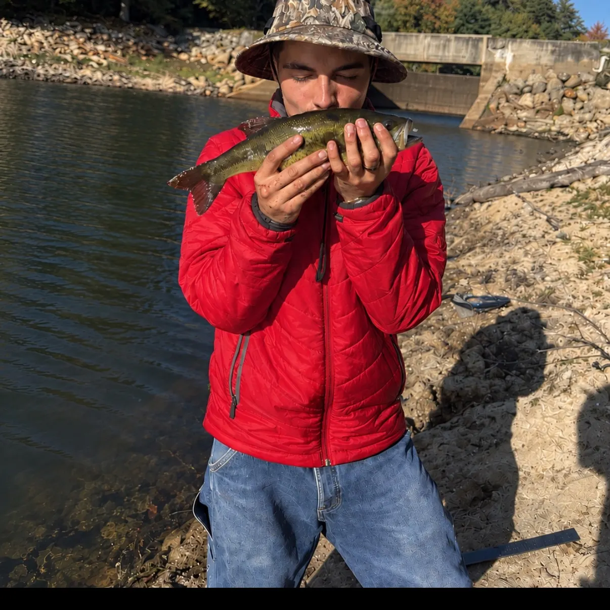 Largemouth bass caught on Fishbrain
