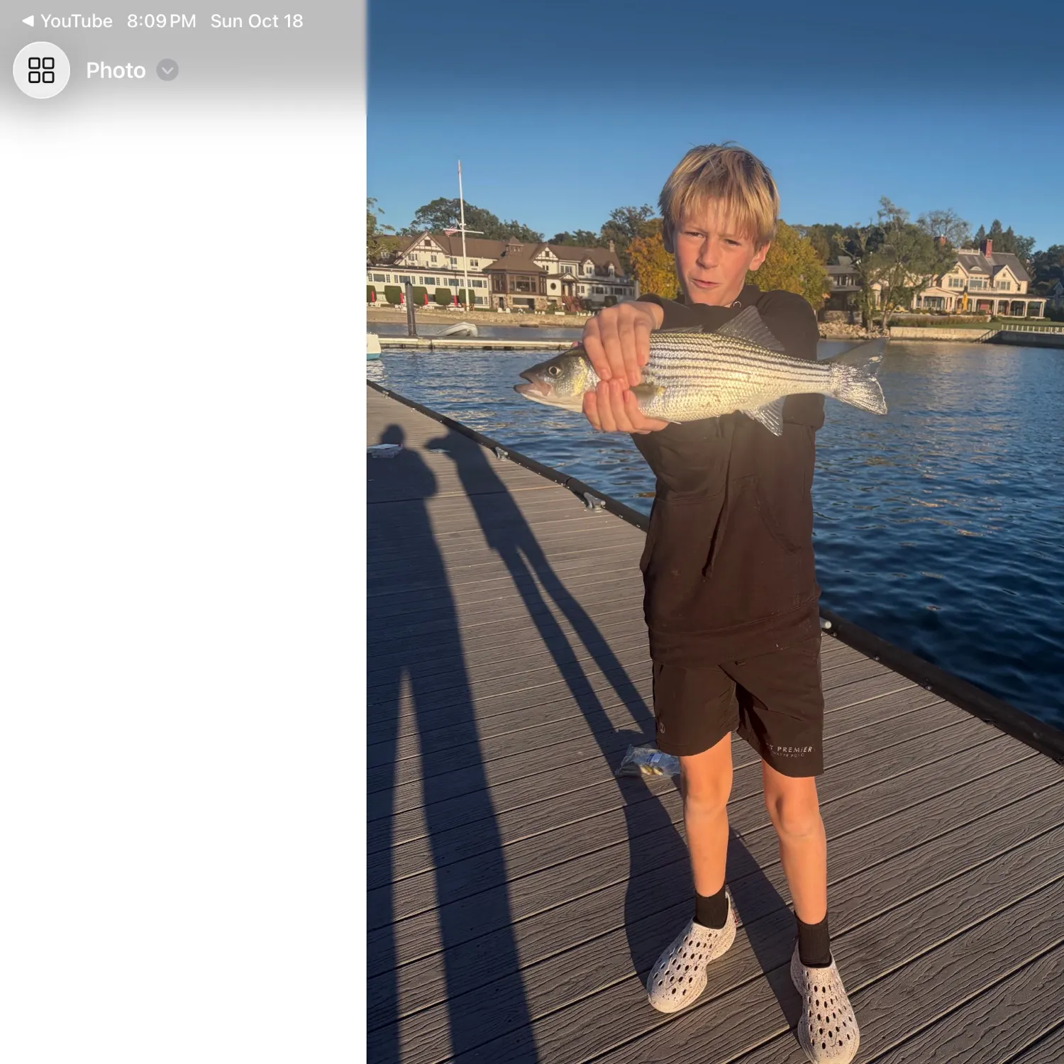 Striped bass caught on Fishbrain