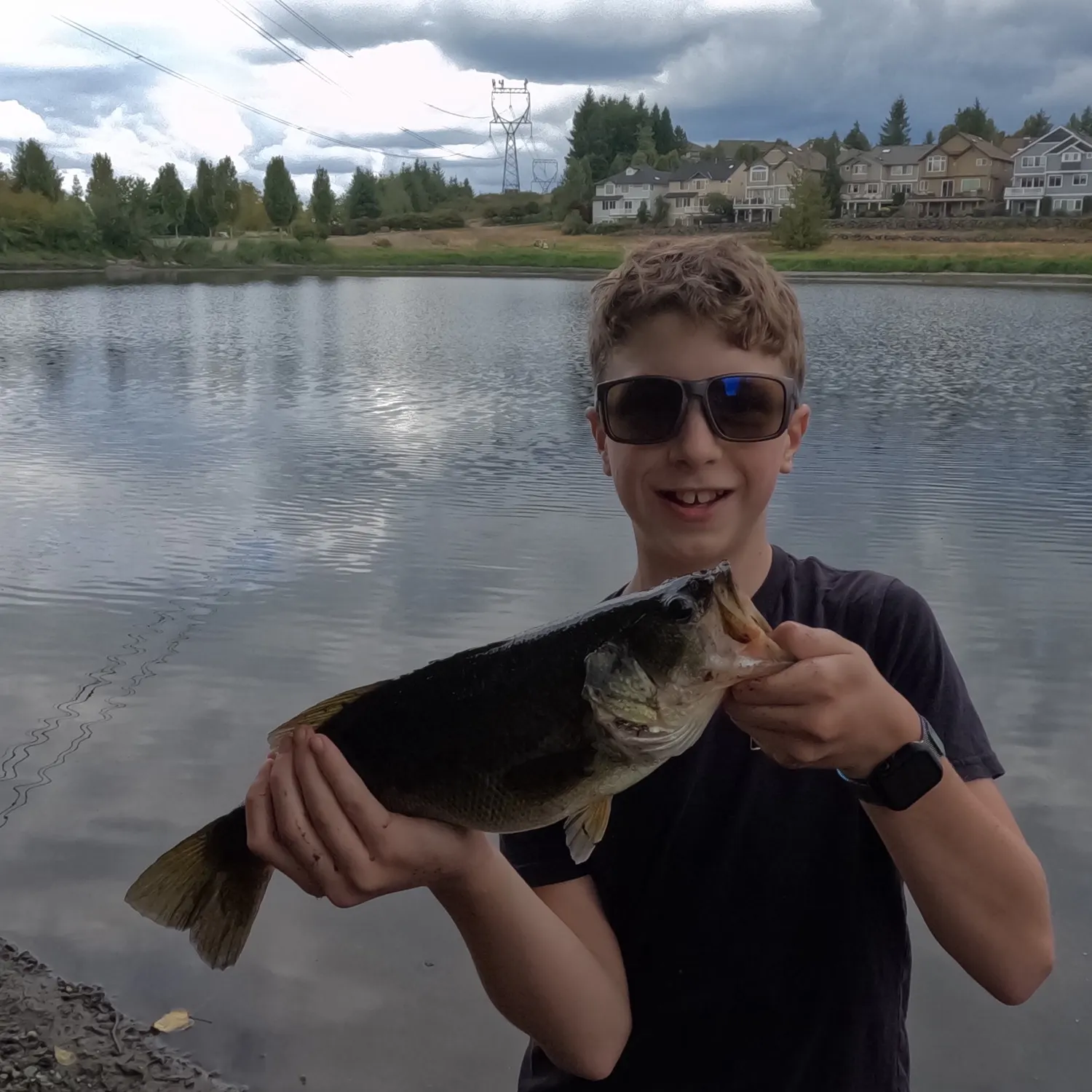 Largemouth bass caught on Fishbrain