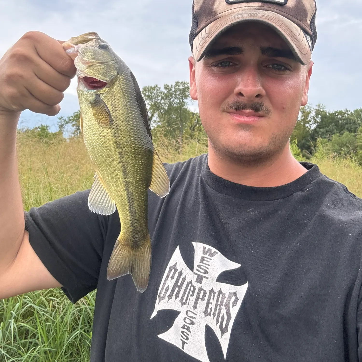 Largemouth bass caught on Fishbrain