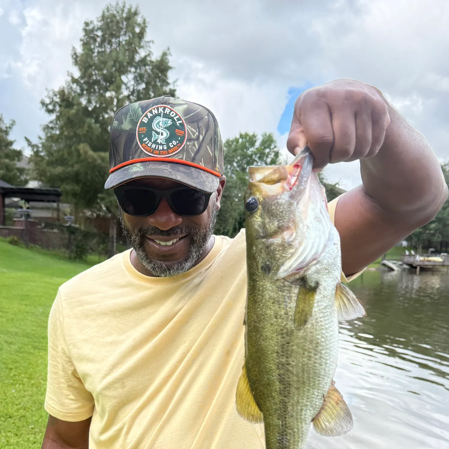 Largemouth bass caught on Fishbrain