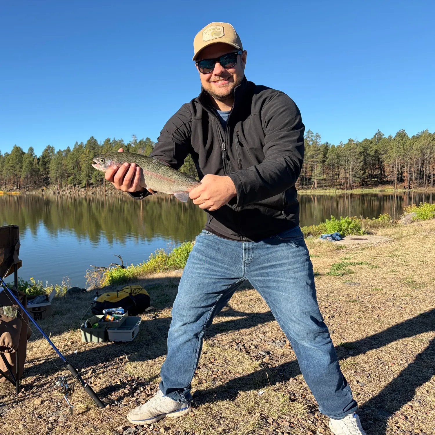 Rainbow trout caught on Fishbrain