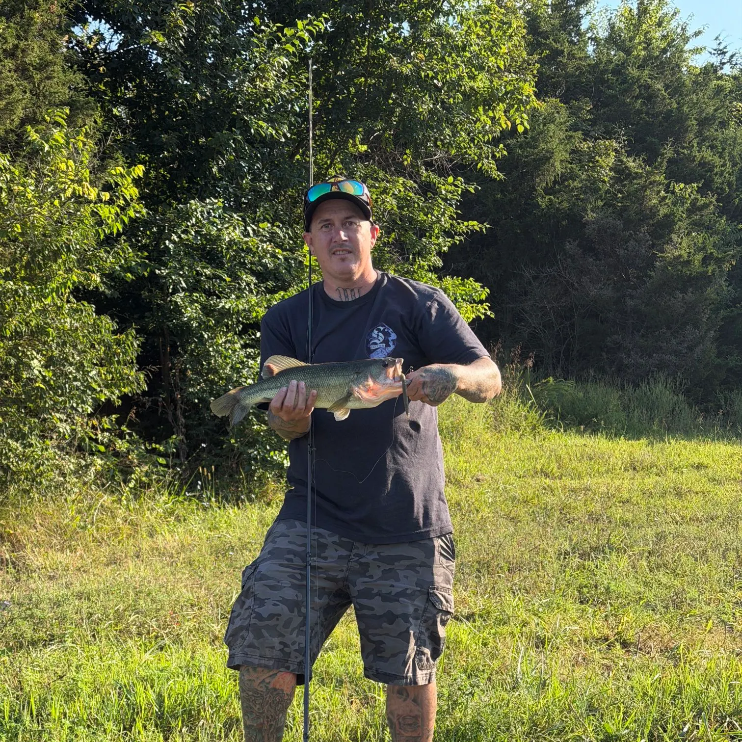 Largemouth bass caught on Fishbrain