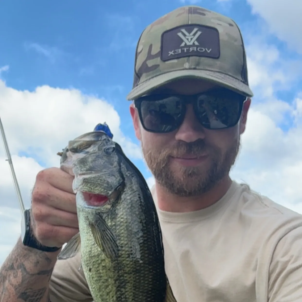 Largemouth bass caught on Fishbrain