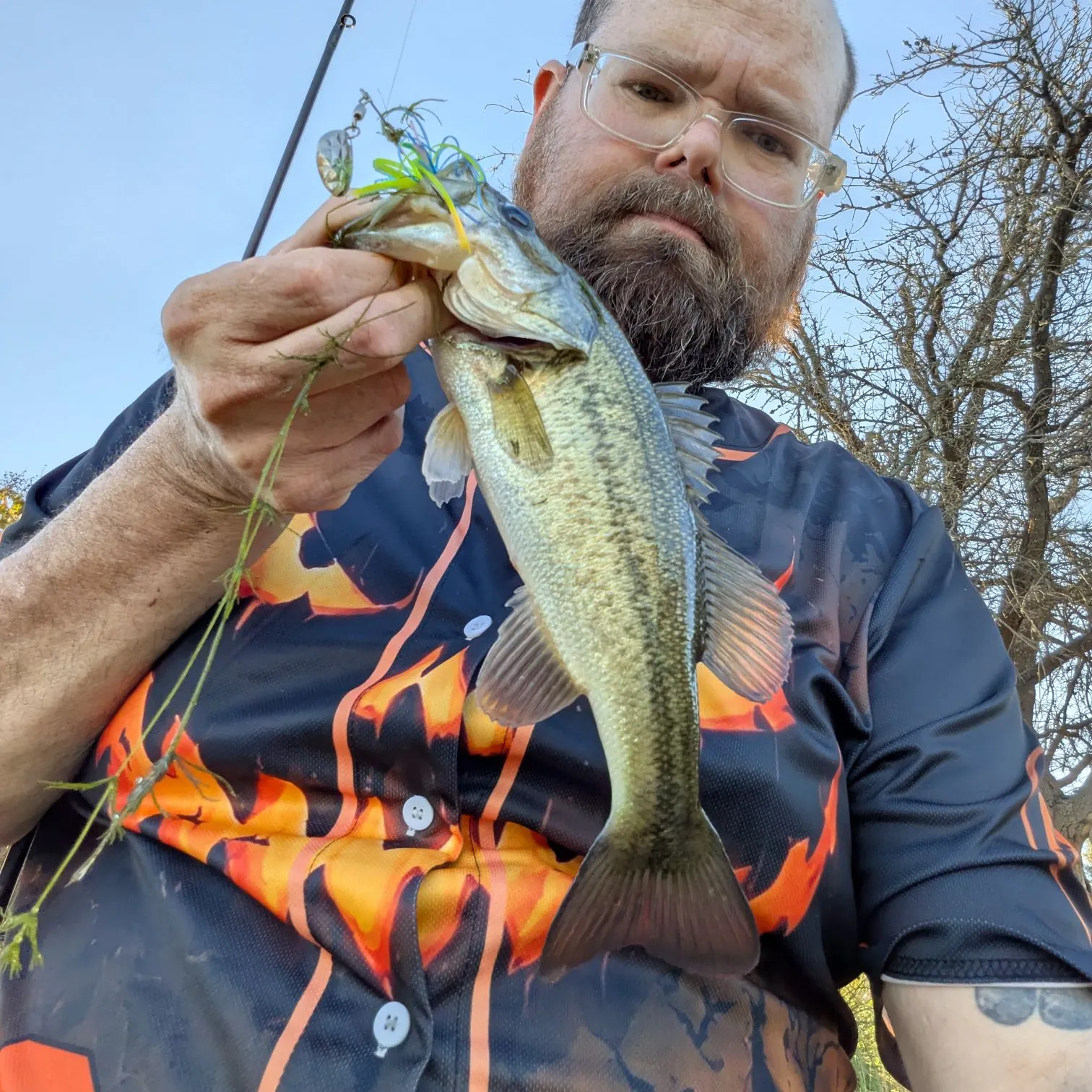 Largemouth bass caught on Fishbrain