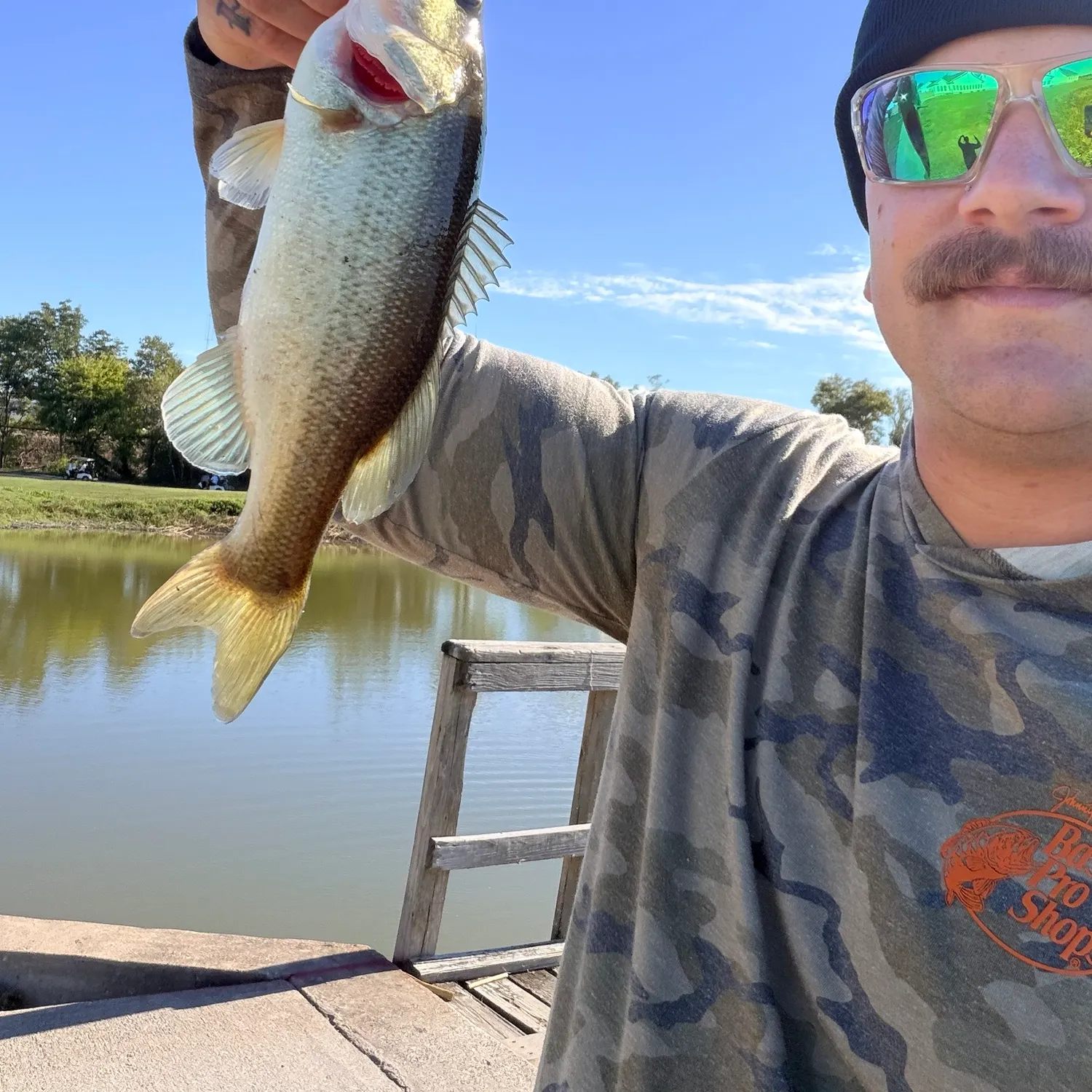 Largemouth bass caught on Fishbrain