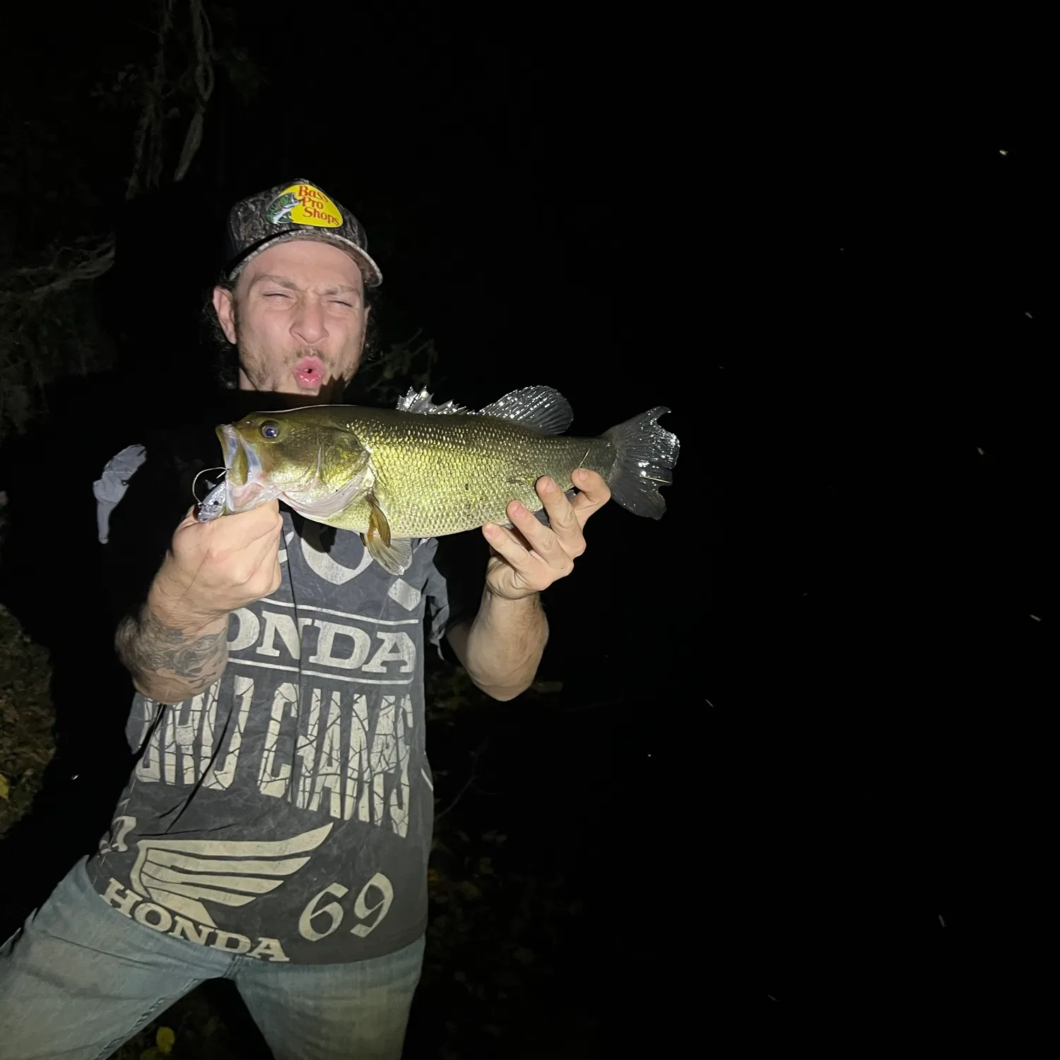 Largemouth bass caught on Fishbrain