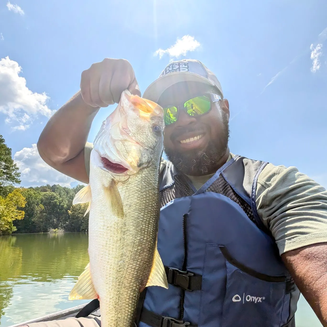 Largemouth bass caught on Fishbrain