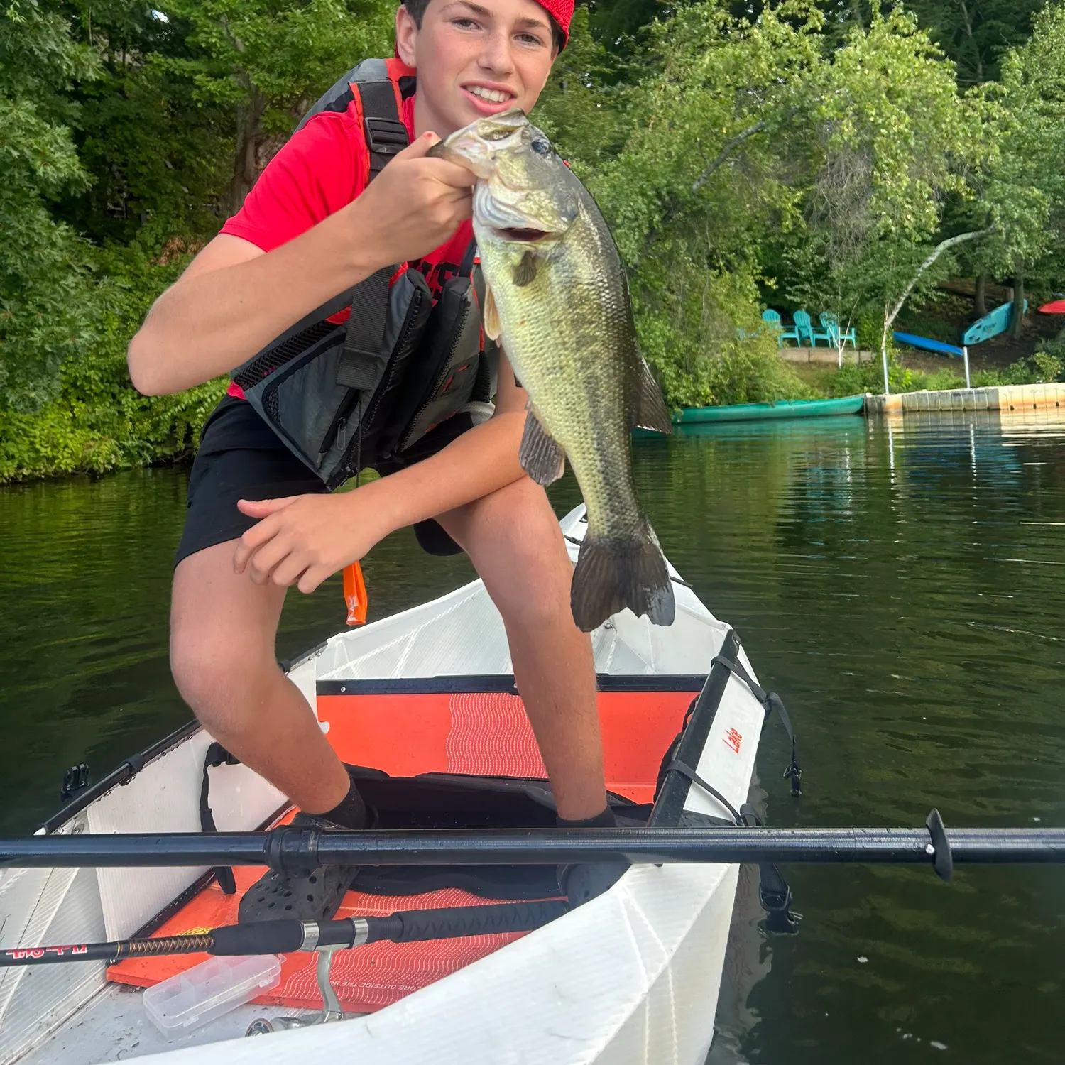Largemouth bass caught on Fishbrain