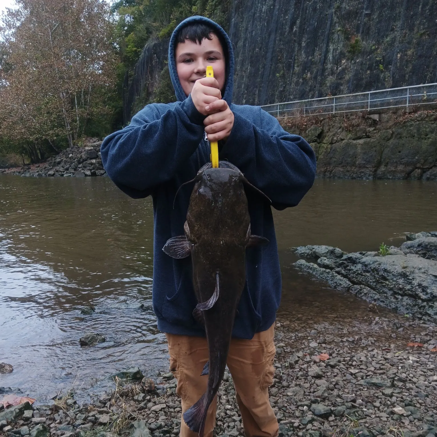 Flathead catfish caught on Fishbrain
