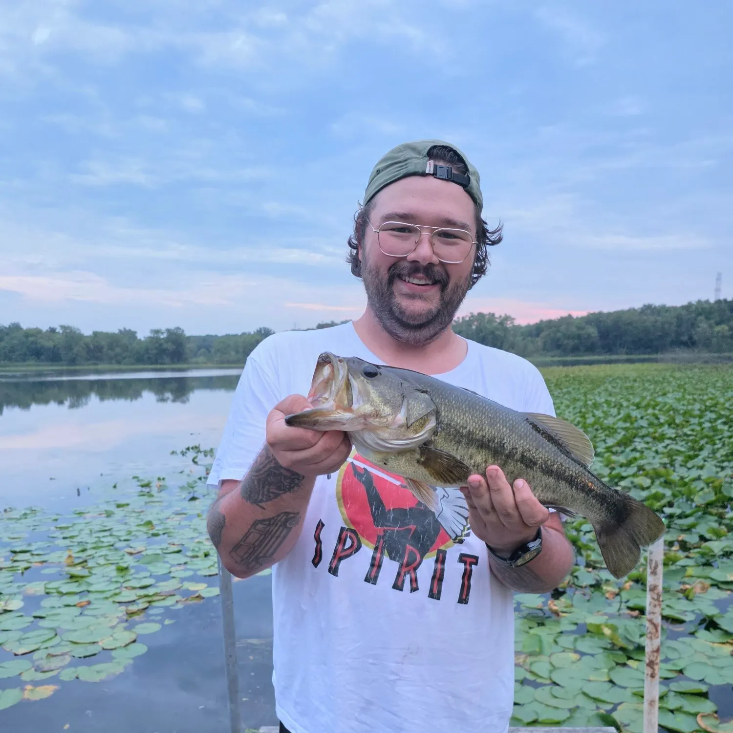 Largemouth bass caught on Fishbrain
