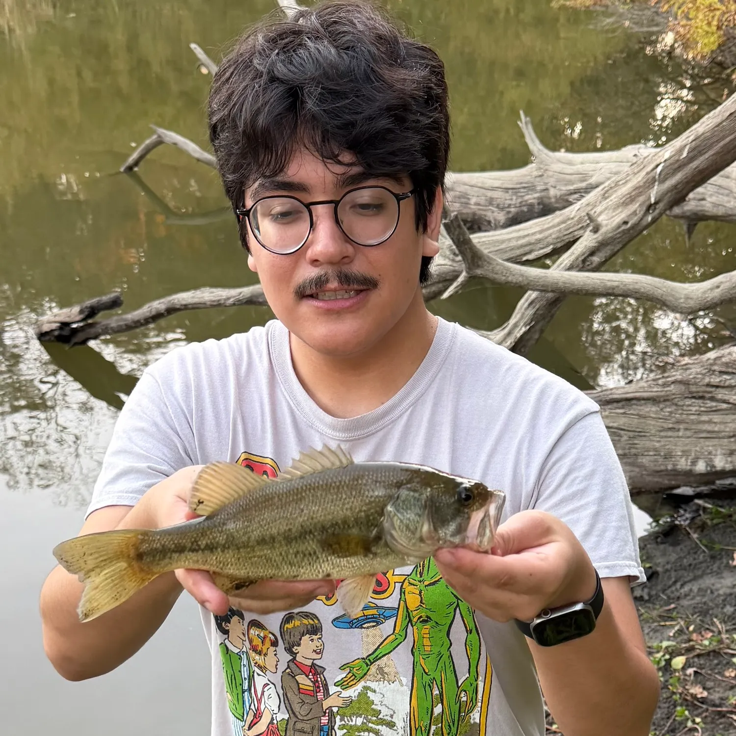 Largemouth bass caught on Fishbrain