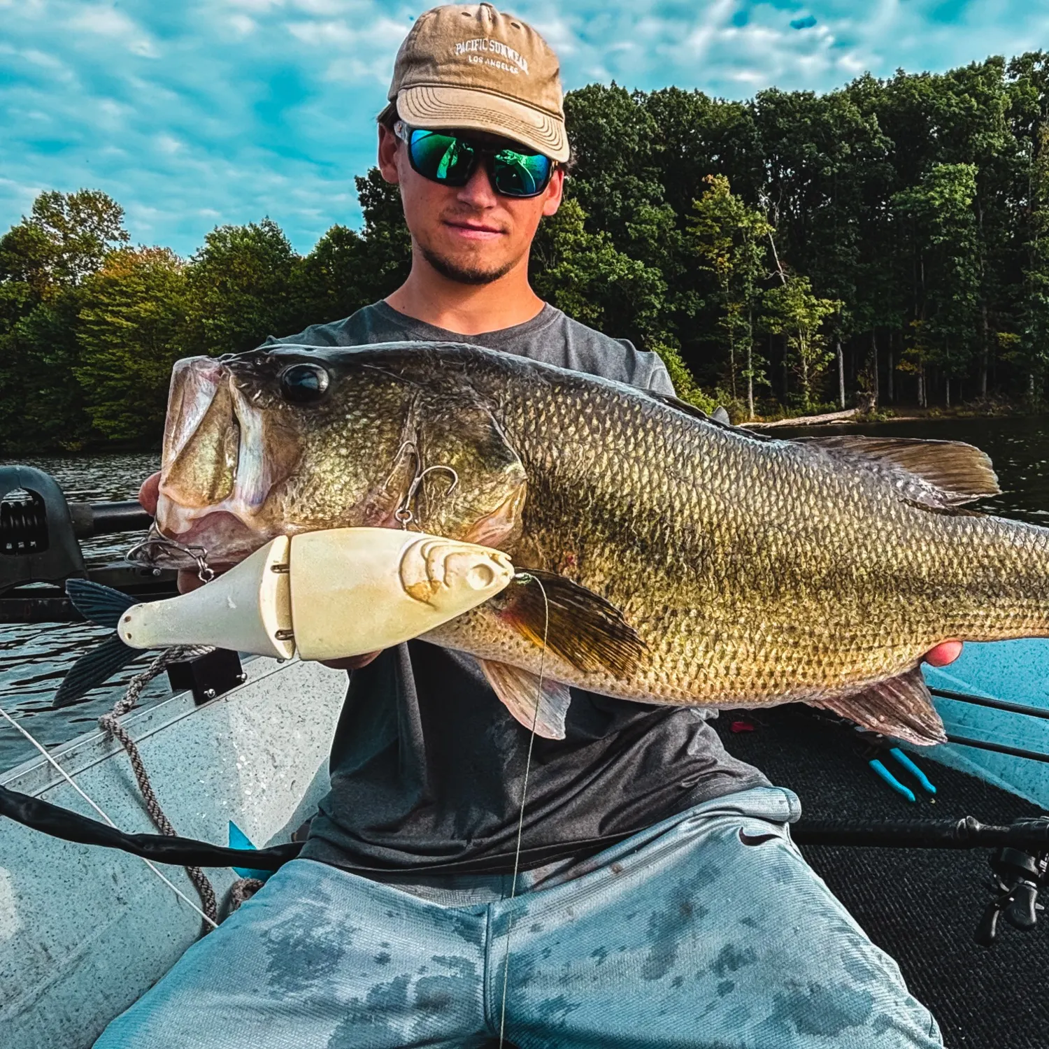 Largemouth bass caught on Fishbrain
