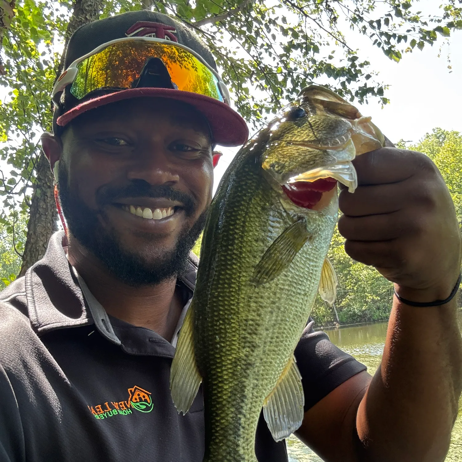 Largemouth bass caught on Fishbrain