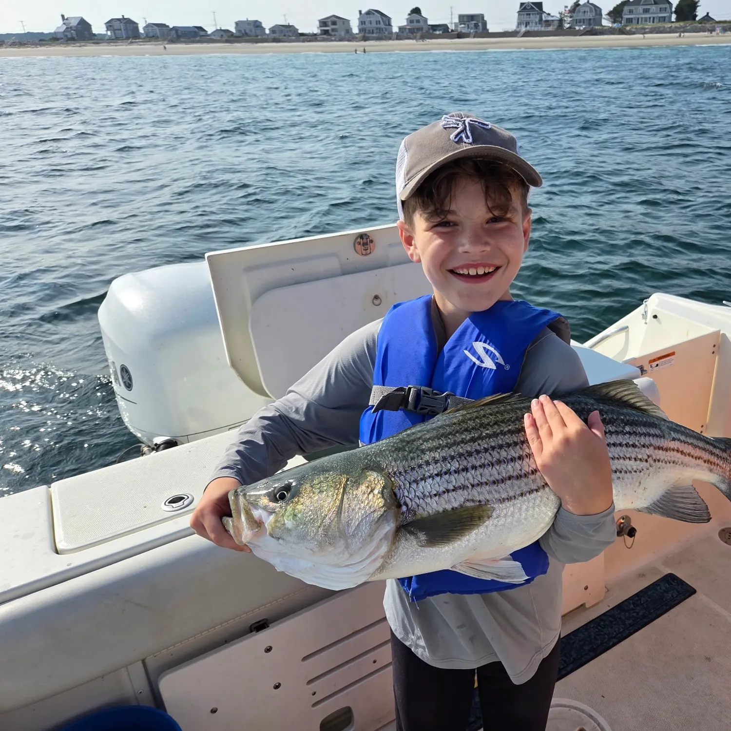 Striped bass caught on Fishbrain