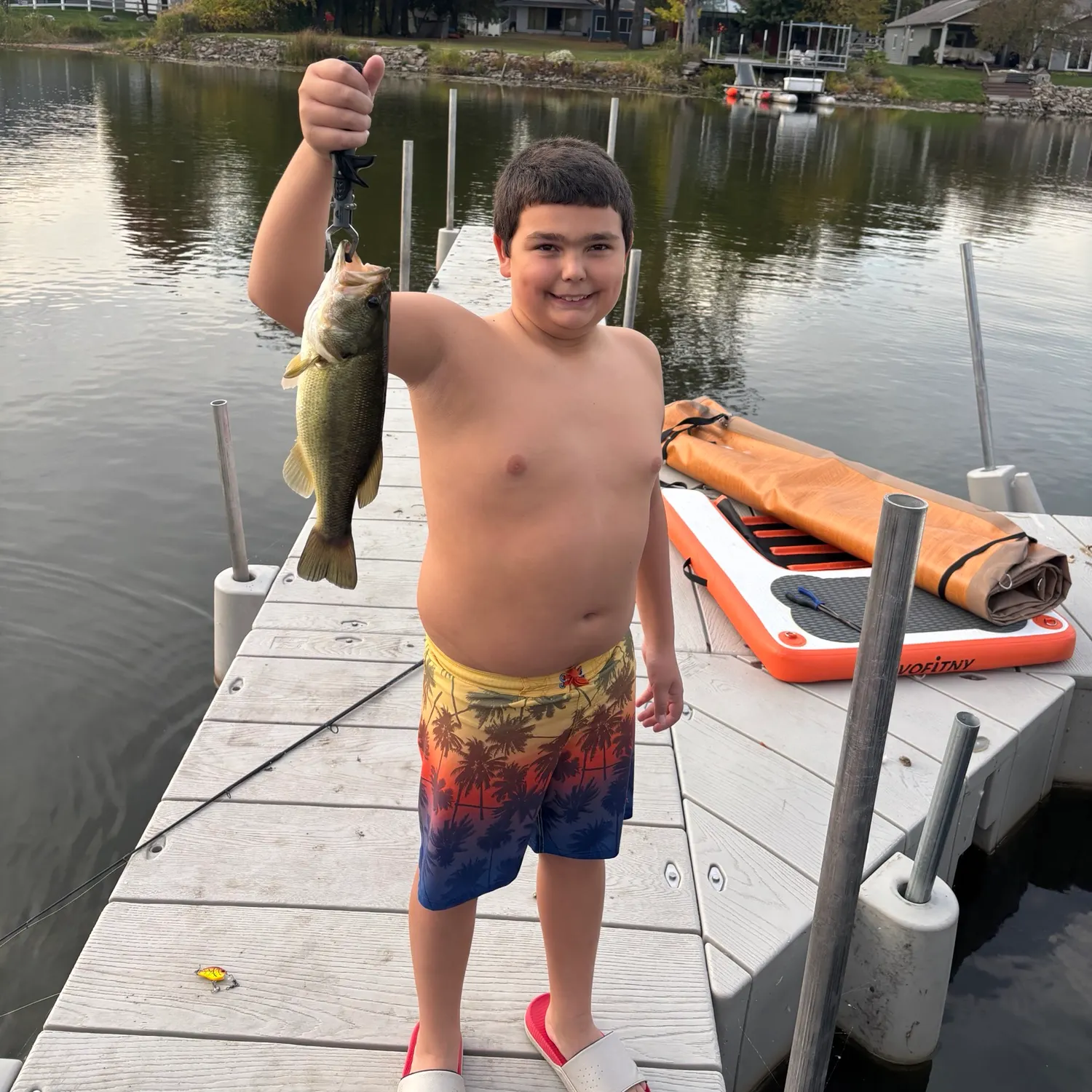 Largemouth bass caught on Fishbrain