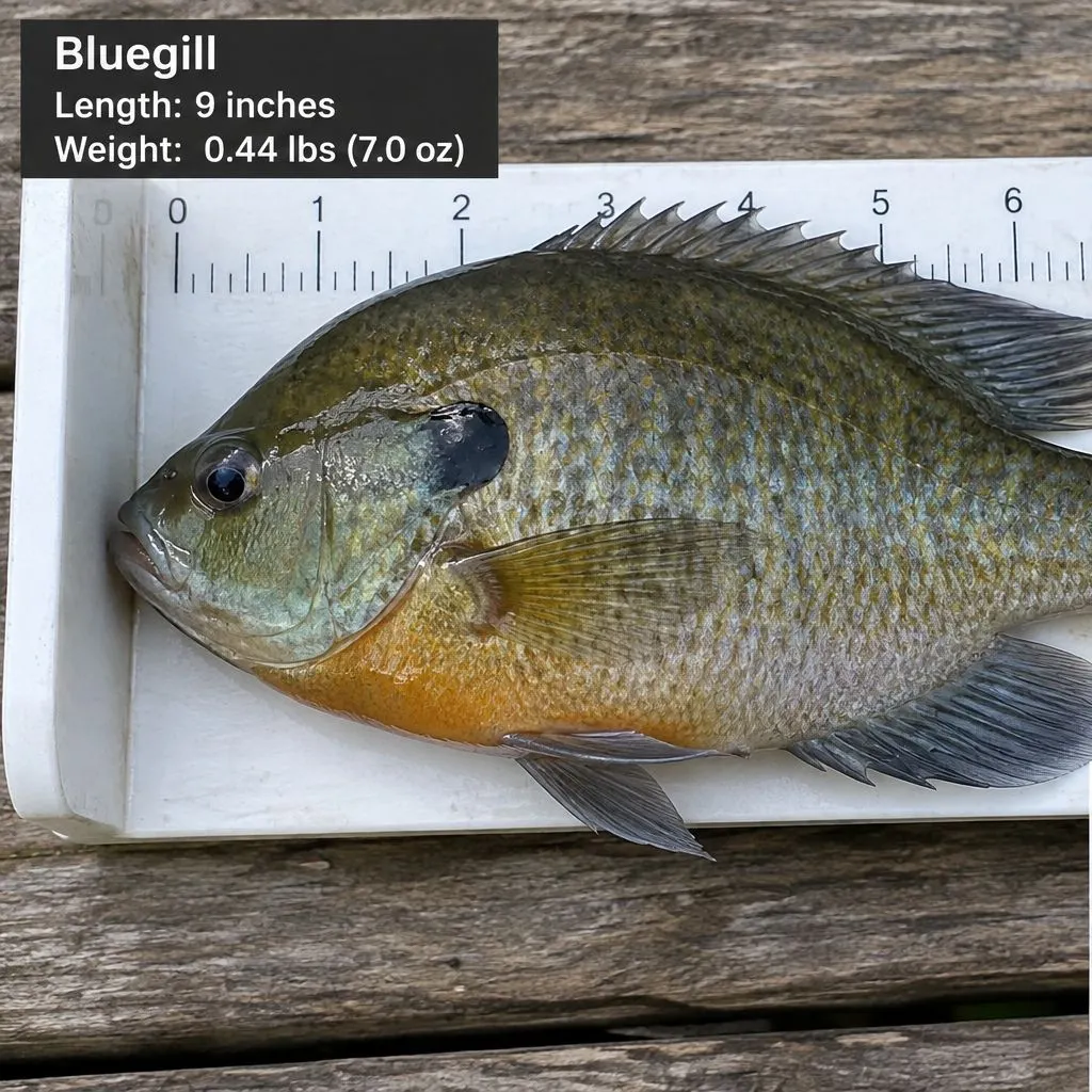 Bluegill caught on Fishbrain