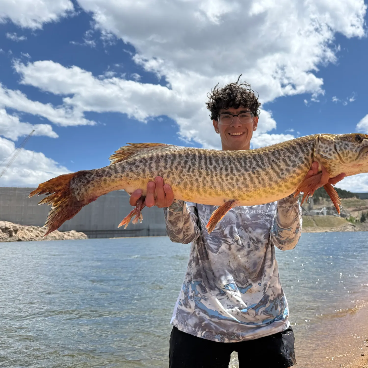 Tiger muskie caught on Fishbrain