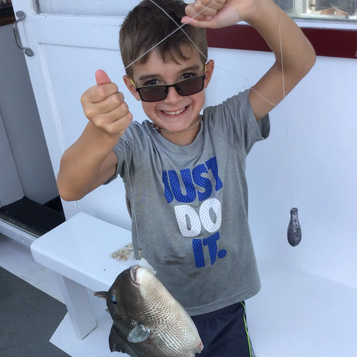 Grey triggerfish caught on Fishbrain