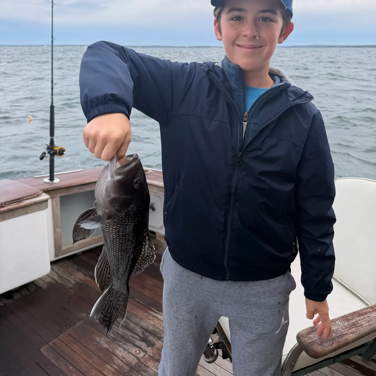 Black sea bass caught on Fishbrain