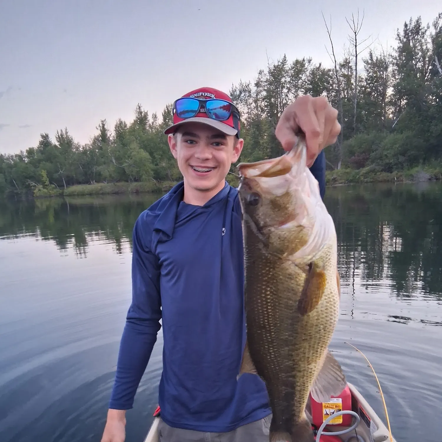 Largemouth bass caught on Fishbrain