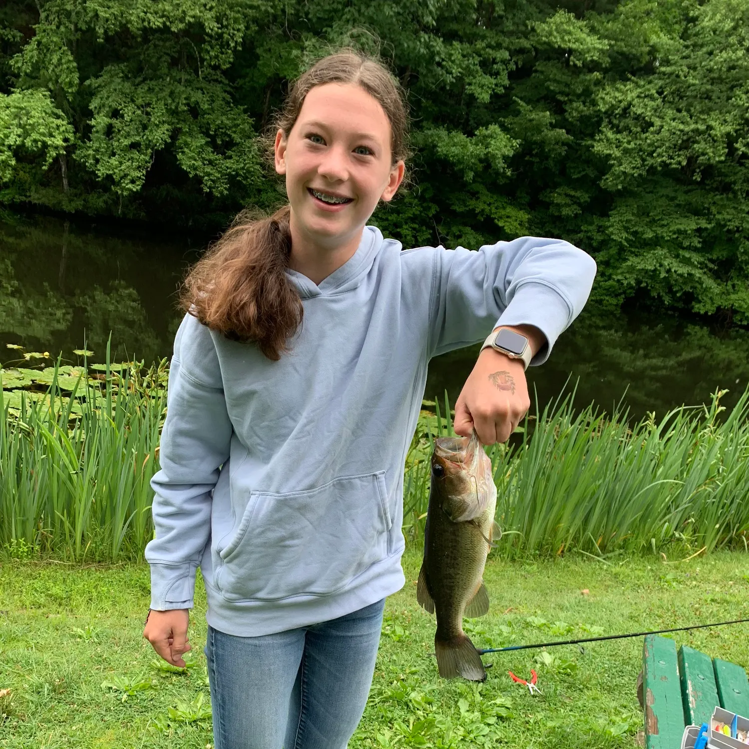 Largemouth bass caught on Fishbrain