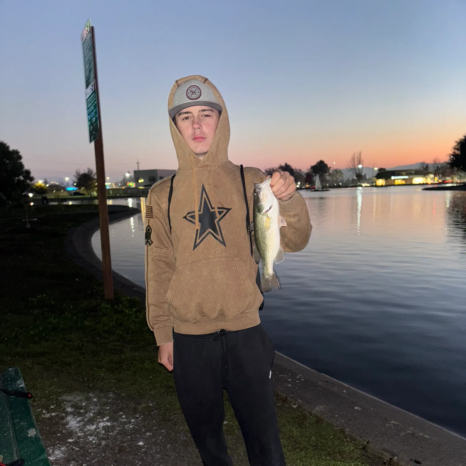 Largemouth bass caught on Fishbrain