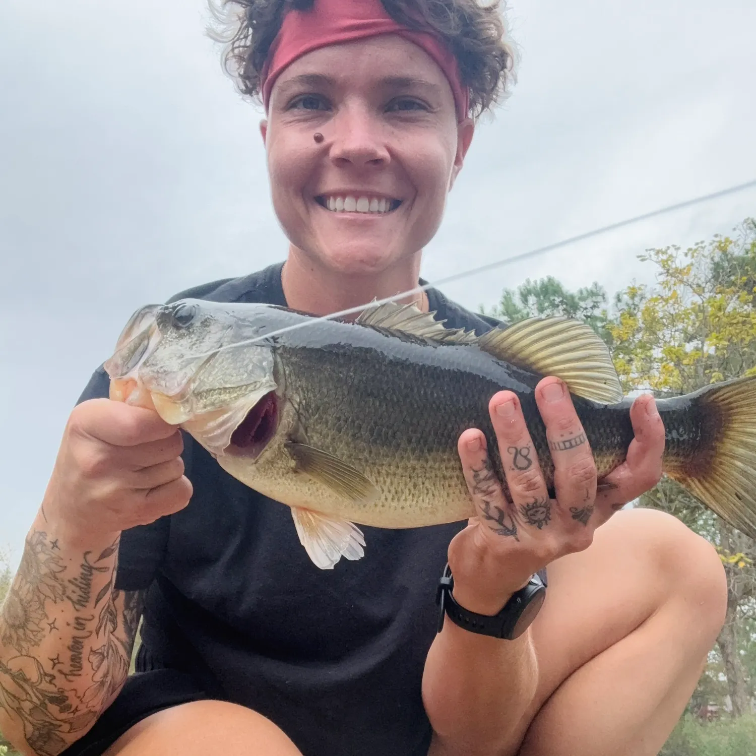 Largemouth bass caught on Fishbrain