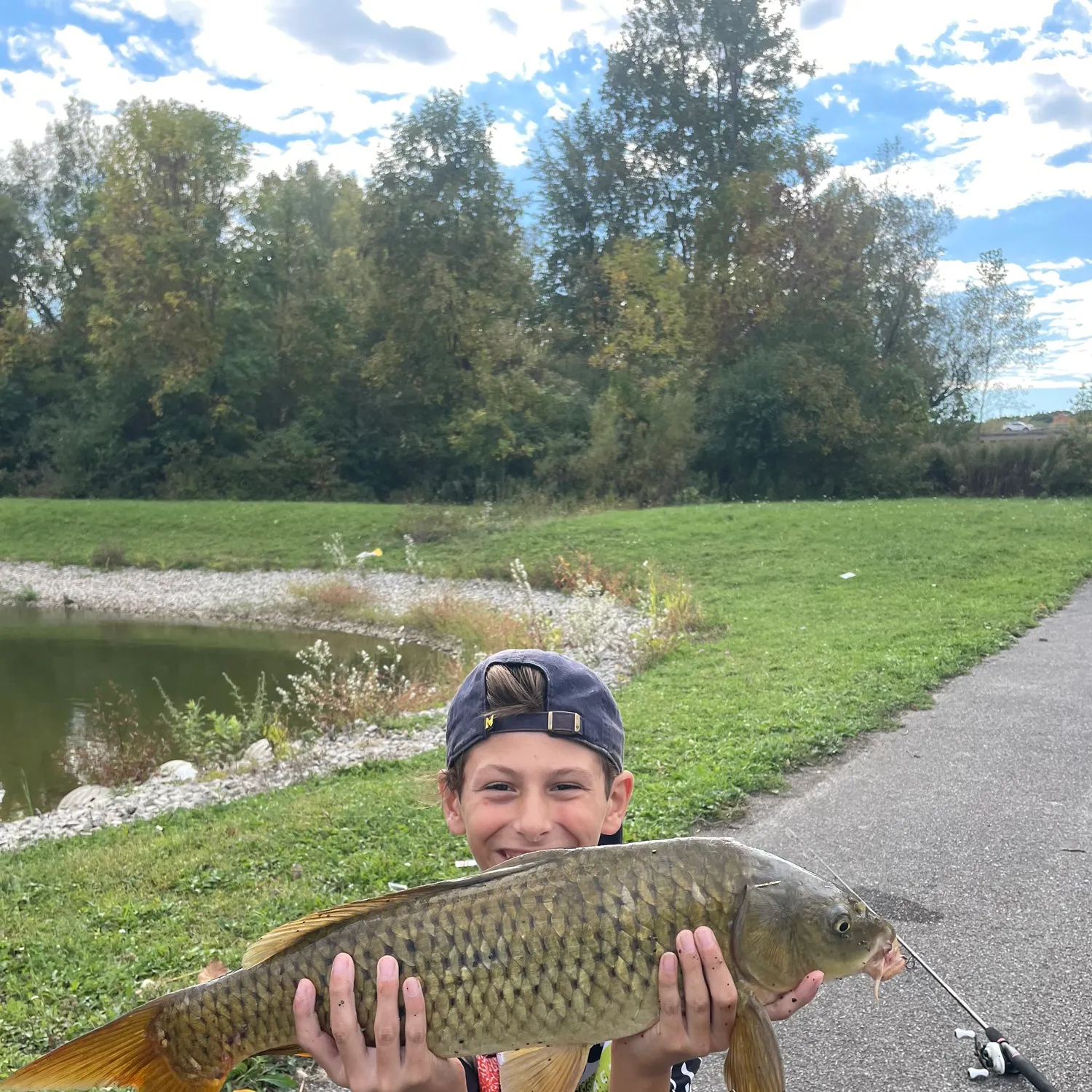 Common carp caught on Fishbrain