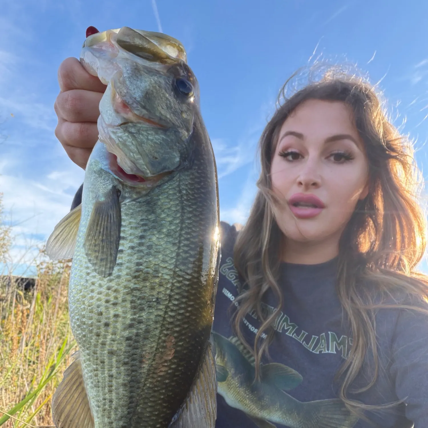 Largemouth bass caught on Fishbrain