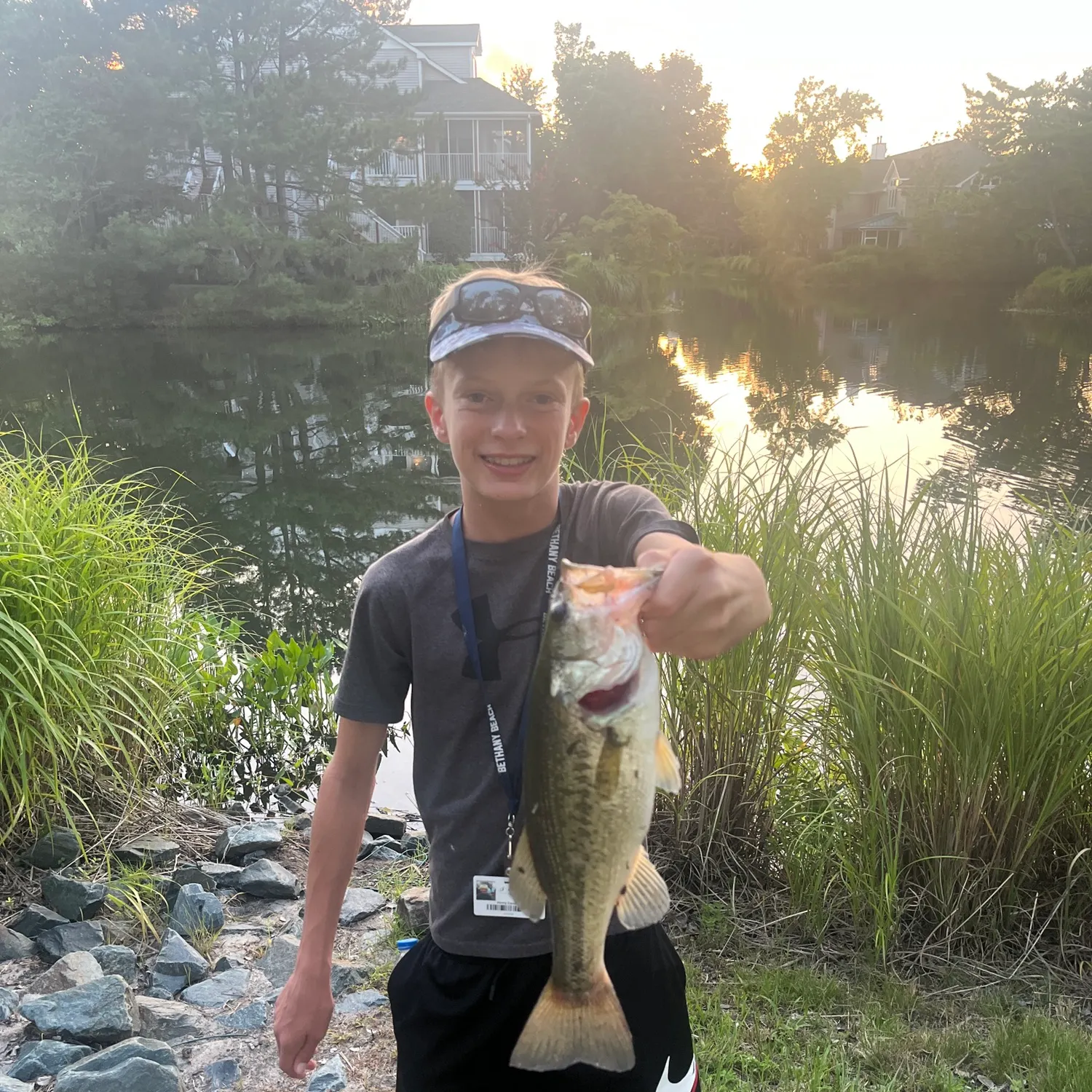 Largemouth bass caught on Fishbrain