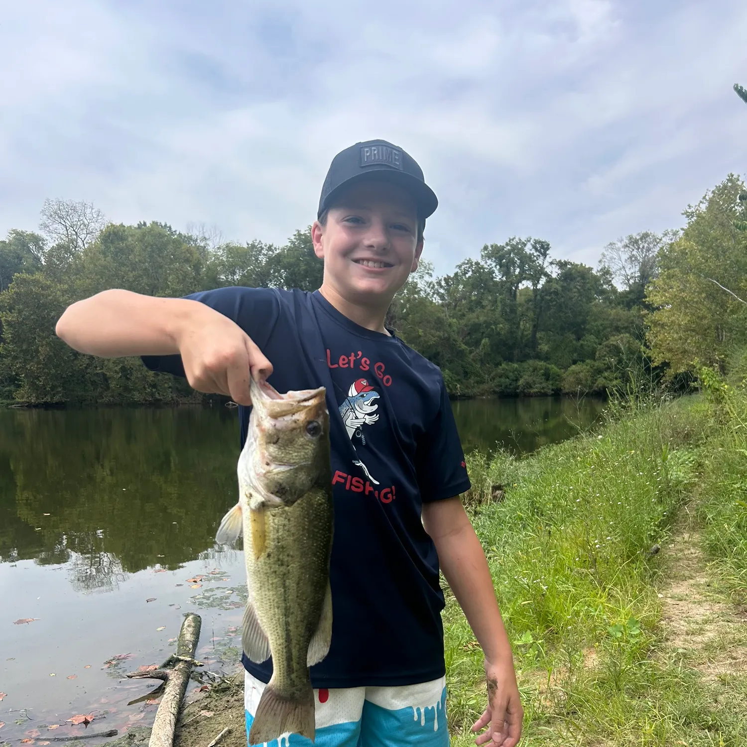 Largemouth bass caught on Fishbrain