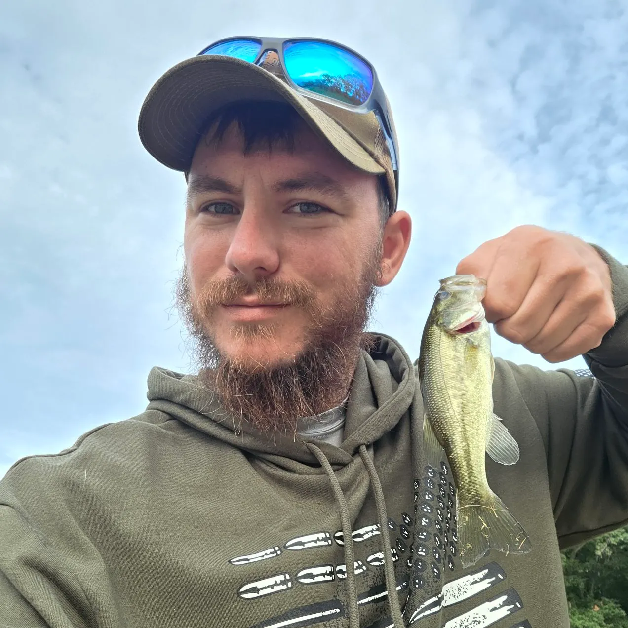 Largemouth bass caught on Fishbrain