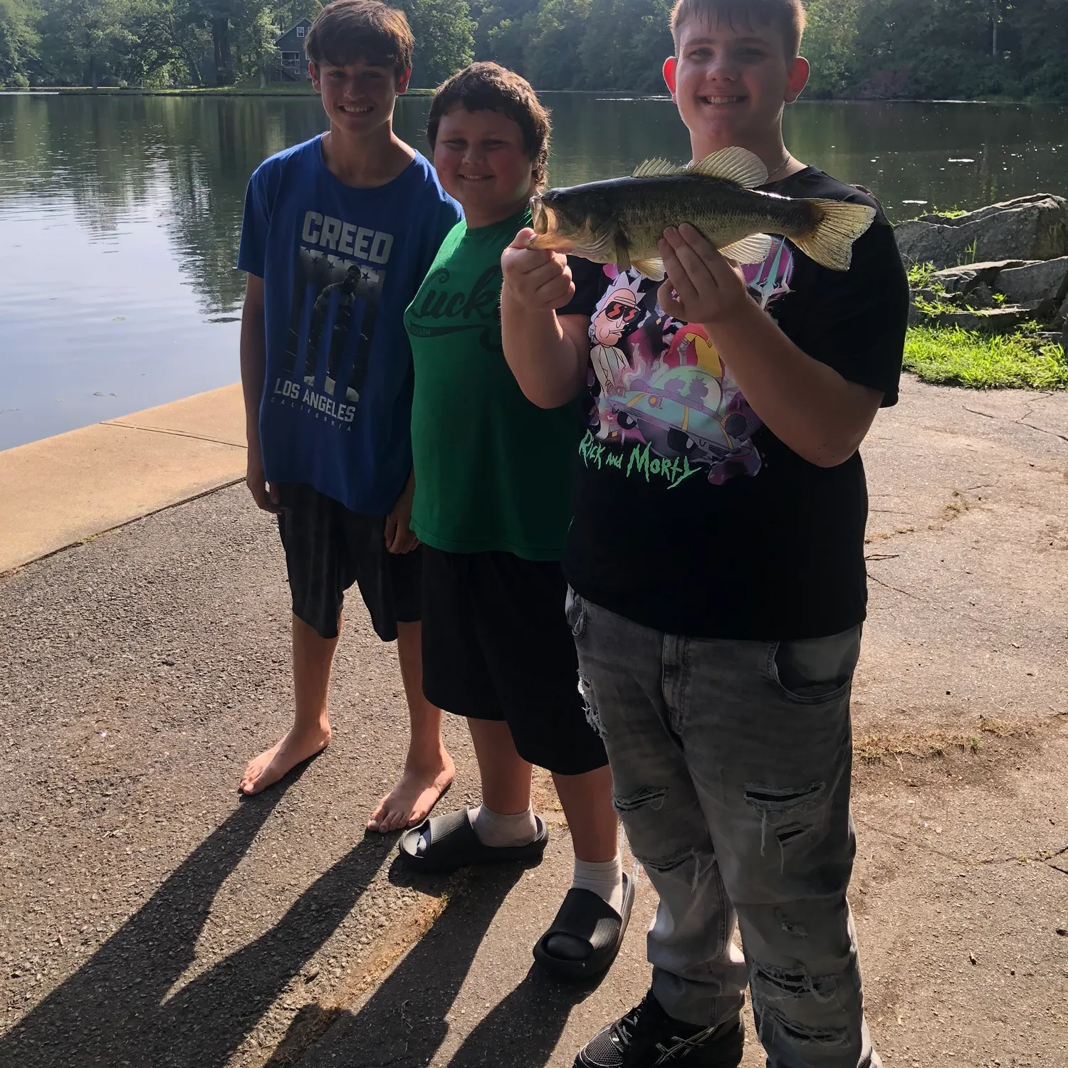 Largemouth bass caught on Fishbrain