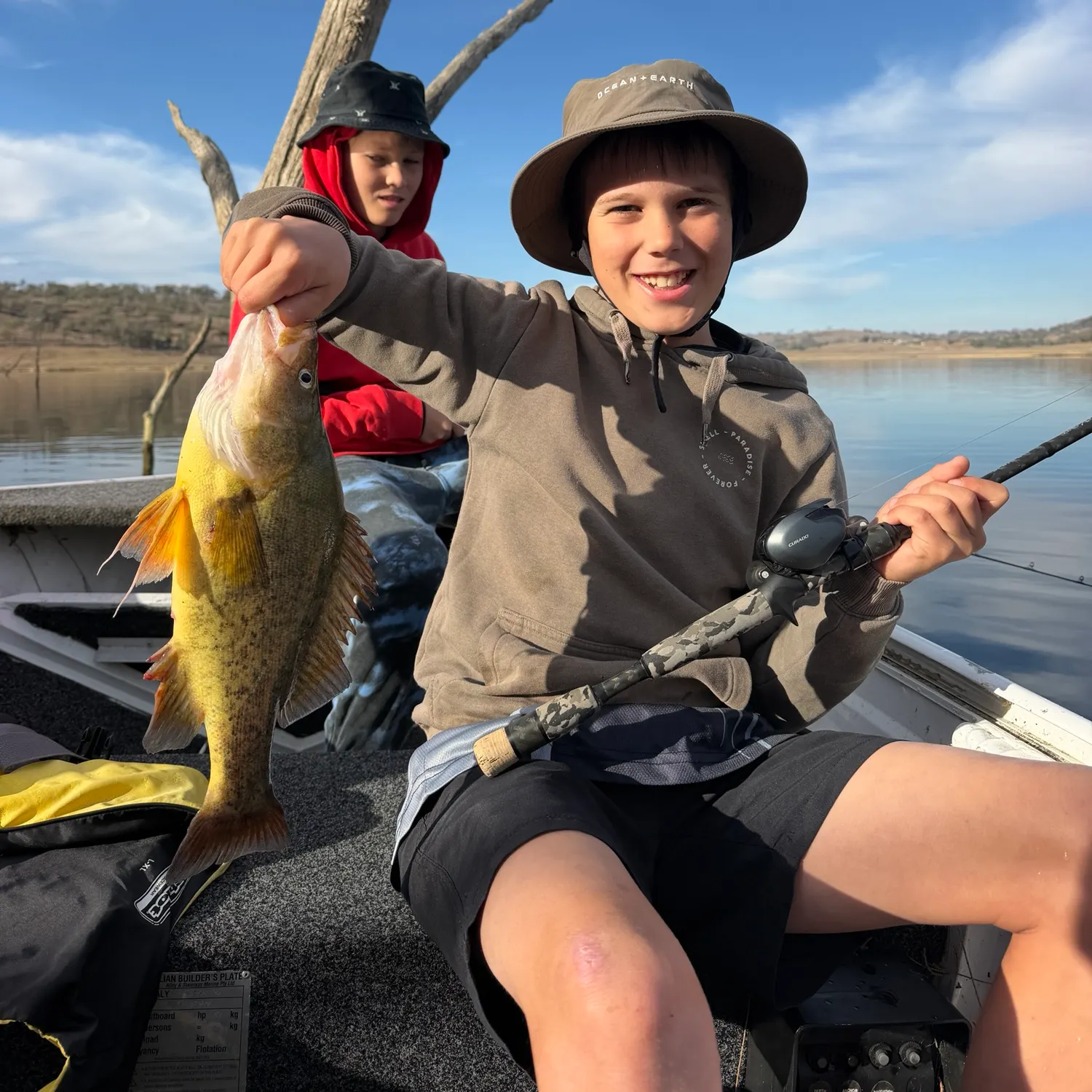 Golden perch caught on Fishbrain