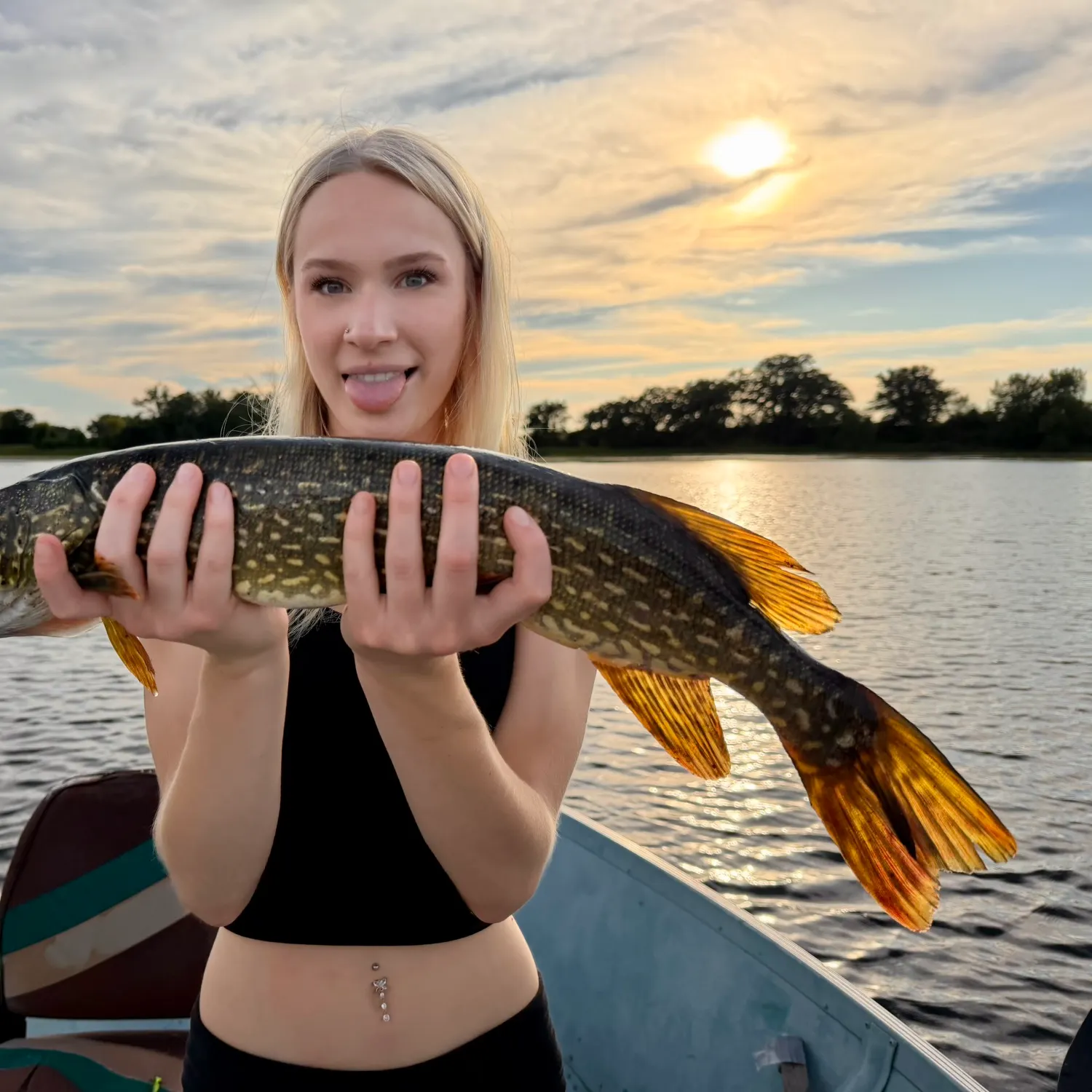 Northern pike caught on Fishbrain